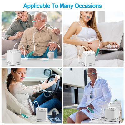 Concentrador de oxígeno portátil de tensión DC5V/2A DC9V/2A controlado por aplicación para facilitar la respiración